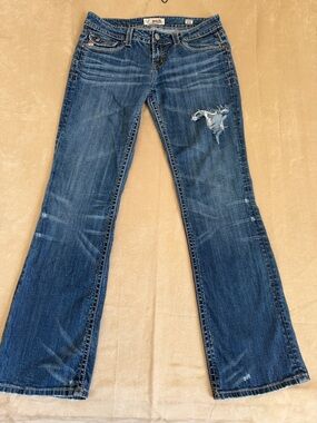 Mek Denim Distressed Los Angeles Boot Cut w32 L 34